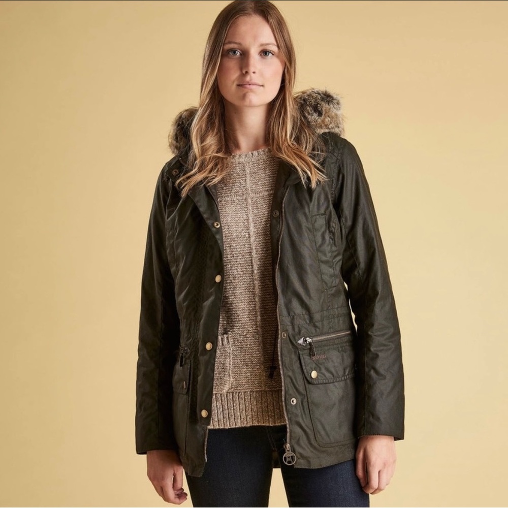 SOLD Barbour Kelsall Waxed Cotton Jacket US6/UK10 - Picture 2 of 11